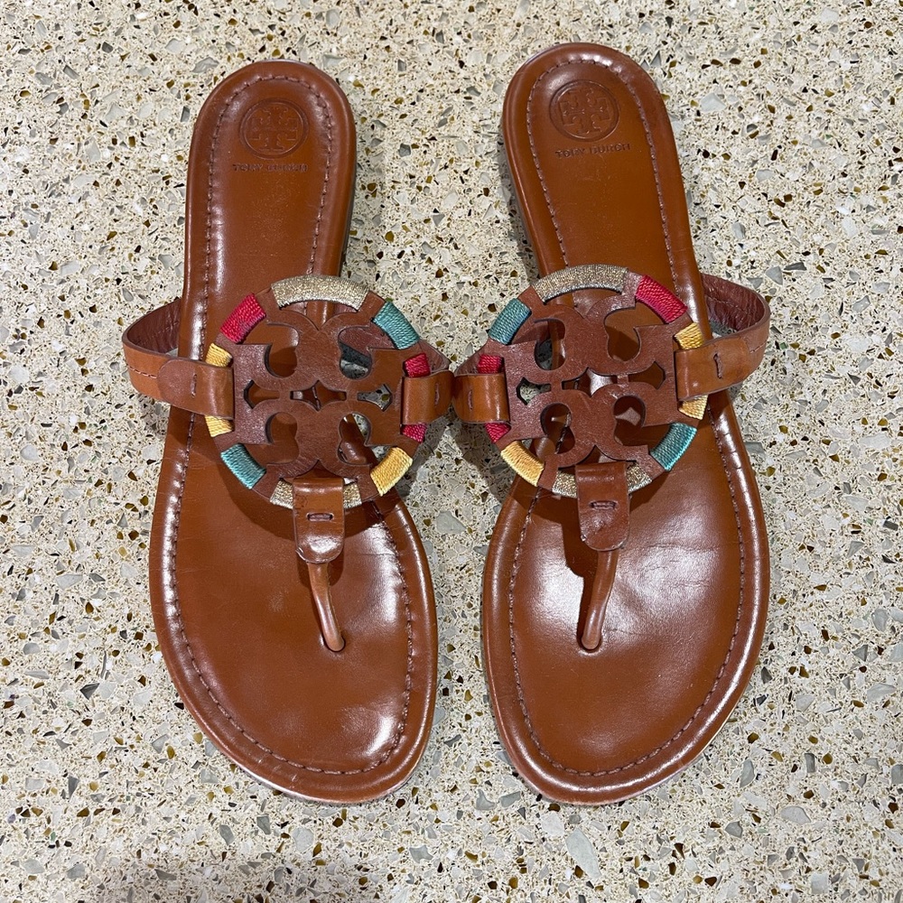 Vintage Tory Burch Miller sandal with dust bag size 11.